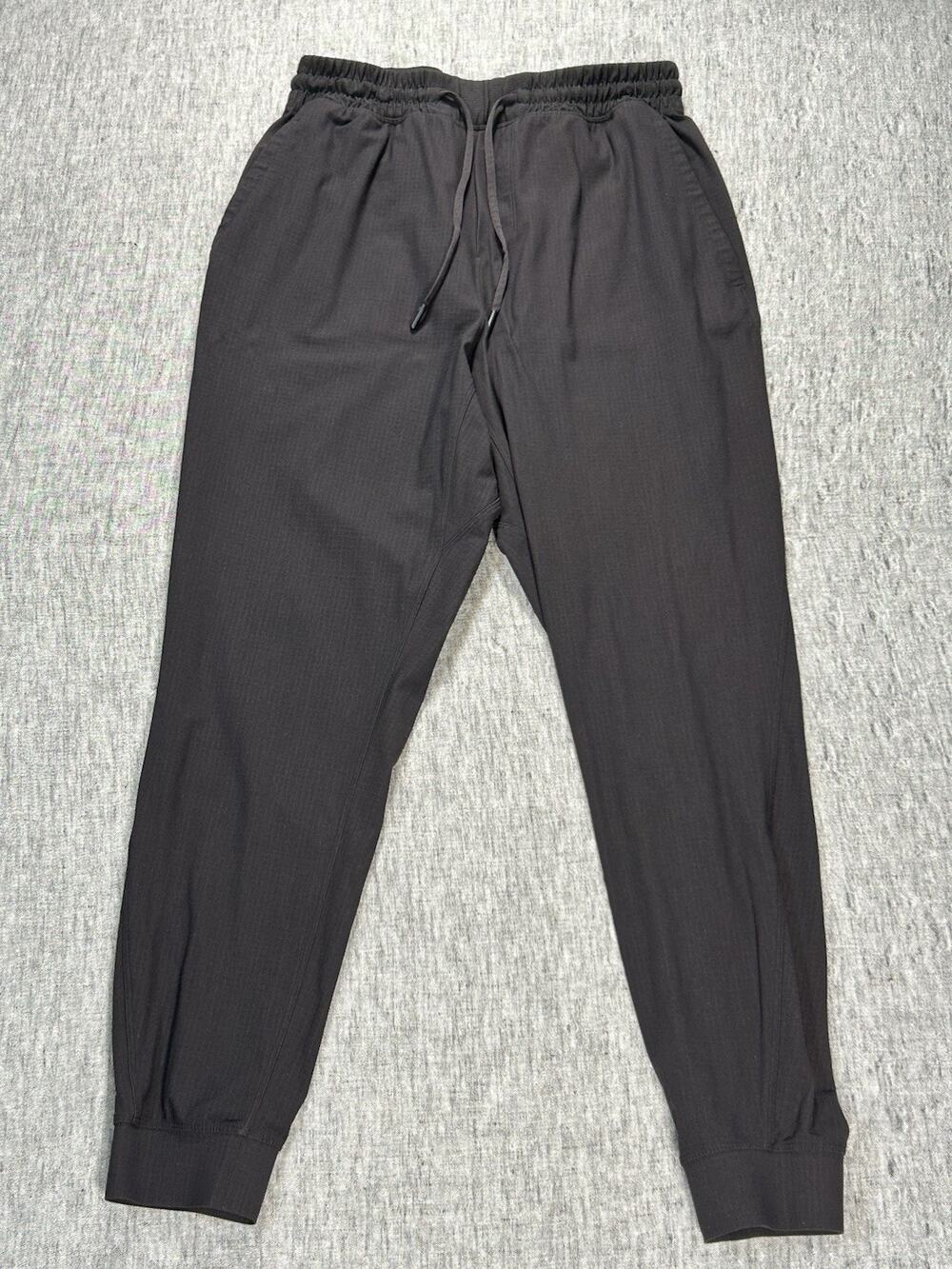 Lululemon Jogger Pants Mens Small 27.5" Black Ripstop Athleisure Stretch M5434S